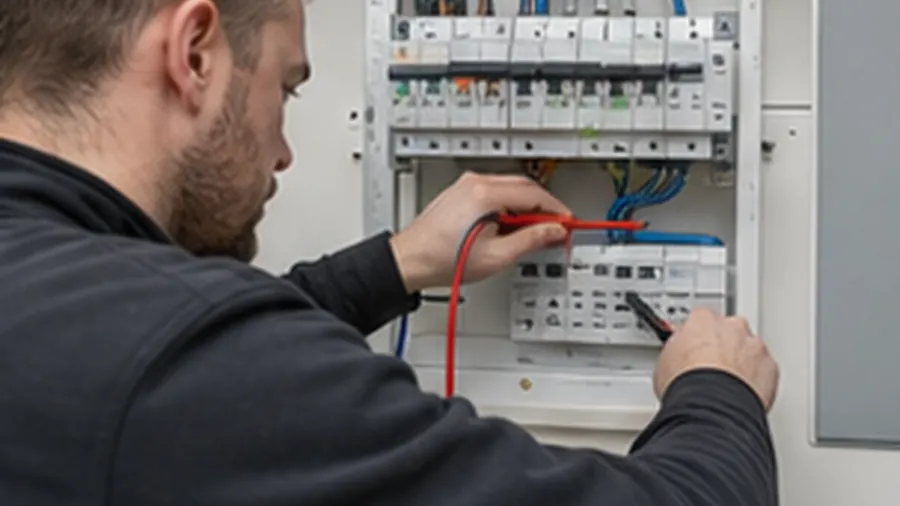 Old fuse box and modern consumer unit