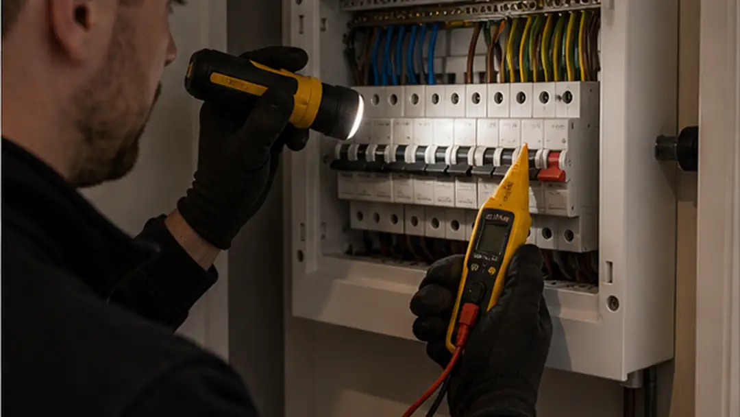 Illustrative emergency electrician call-out work in Dundee