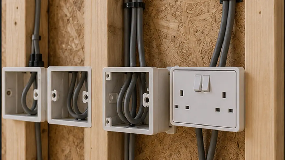 Illustrative extension wiring work in Dundee